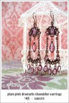 EA0033 – plum pink dramatic chandelier&nbsp;earrings