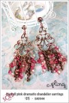 EA0044 – Haskell pink dramatic chandelier earrings