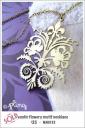 NA0032 - exotic flowery motif necklace