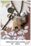 NA0035 – ‘elephant never forgets’&nbsp;necklace