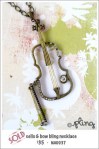 NA0037 – cello & bow bling&nbsp;necklace