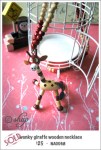 NA0068 – wonky giraffe wooden&nbsp;necklace