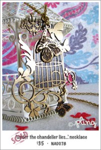 NA0078 - 'under the chandelier lies...' necklace