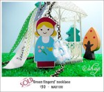 NA0100 – ‘Green fingers!’&nbsp;necklace