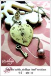 NA0117 – ‘Spin the bottle…do I love thee?’&nbsp;necklace