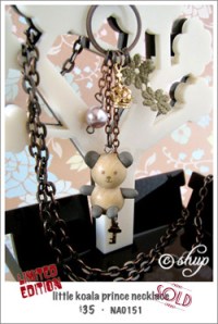 NA0151 - little koala prince necklace