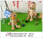 NA0153 – perky ducky necklace; NA0154 – beary nice&nbsp;necklace