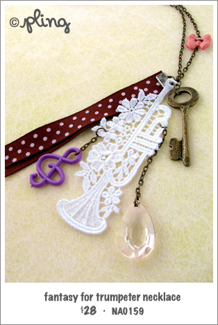 NA0159 - fantasy for trumpeter necklace