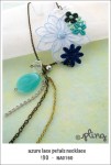 NA0160 – azure lace petals&nbsp;necklace