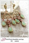 EA0090 – fresh floral chandelier&nbsp;earrings