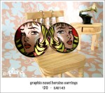 EA0143 – graphic novel heroine&nbsp;earrings