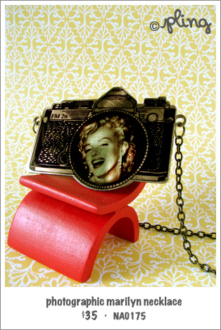 NA0175 - photographic marilyn necklace