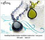 NA0123 – teardrop beaded choker&nbsp;necklace