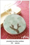 NA0200 – porcelain tree silver&nbsp;necklace