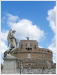 Stone Angel Sculpture along the bridge leading to Castle Sant’Angelo