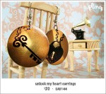 EA0144 – unlock my heart&nbsp;earrings