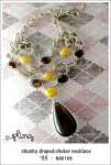 NA0106 – chunky draped choker&nbsp;necklace