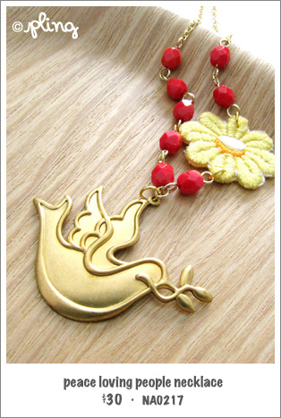 NA0217 - peace loving people necklace
