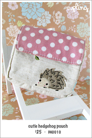 PA0010 - cutie hedgehog pouch