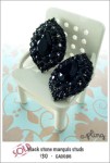 EA0086 – black stone marquis&nbsp;studs