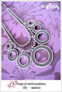 NA0022 - rings of swirls necklace