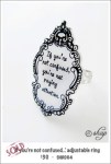 SHR004 – ‘If you’re not confused…’ adjustable&nbsp;ring