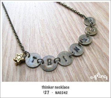 NA0242 - thinker necklace