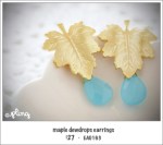 EA0163 – maple dewdrops&nbsp;earrings